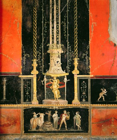 Mythological and decorative details from the East Wall in the Lover